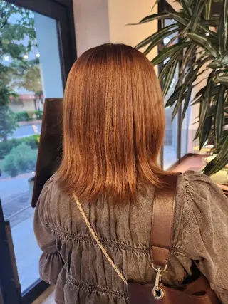 ミディアム カラー ハヤシ マユ ✂ 府中美容室のヘアスタイル