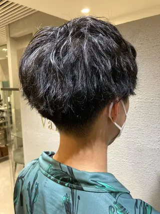 ショート パーマ メンズ 豊中/メンズ特化 岡田 龍之介のヘアスタイル