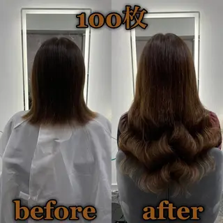 ロング KOSEI シールエクステのヘアスタイル