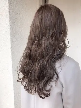 ロング カラー ニュアンスパーマ/ レイヤー/茶屋町のヘアスタイル