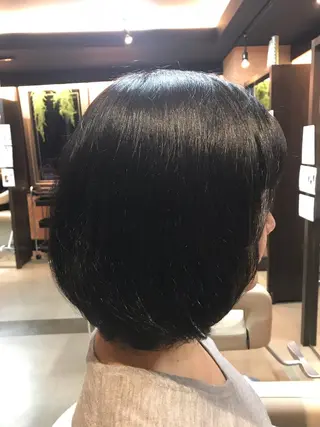 ミディアム ヘアアレンジ ❣️大人色気レイヤー 美髪縮毛 金山❣️のヘアスタイル