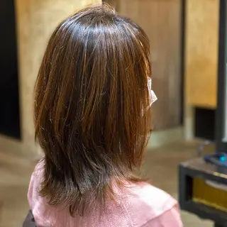 セミロング カラー 宮城 将大のヘアスタイル