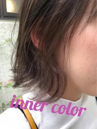 ショート カラー パーマ ヘアアレンジ 【白髪ぼかし 専門GBG】自由が丘のヘアスタイル