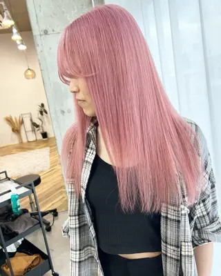 セミロング カラー ヘアアレンジ lani ブリーチ /ダブルカラーのヘアスタイル