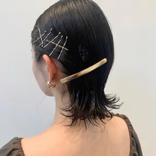 ミディアム ヘアアレンジ KAWATOKO MISUZUのヘアスタイル