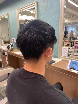 ショート メンズ 長妻莉央/縮毛矯正 髪質改善カラーのヘアスタイル