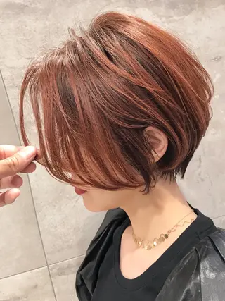 ショート カラー ✨大人ショート特化 /カットモデル/銀座のヘアスタイル