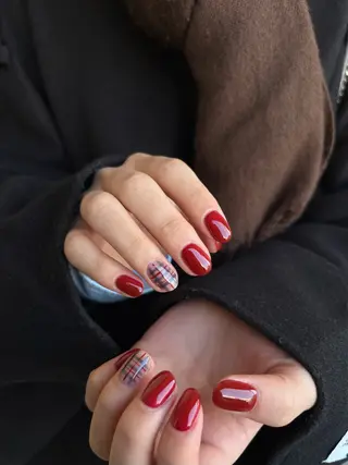 ネイル nozomi 🐏手描きニュアンスのネイルデザイン