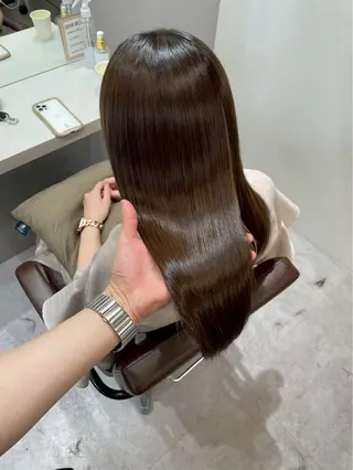 セミロング 髪質改善/縮毛矯正 梅田茶屋町/西尾祐作のヘアスタイル