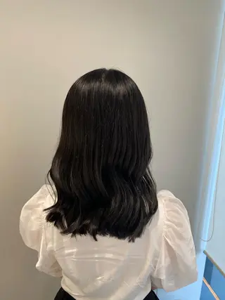 ミディアム カラー カットモデル 🦋‪熊田 史織のヘアスタイル