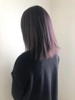 ミディアム カラー 美髪矯正・レイヤー 倉友哉のヘアスタイル