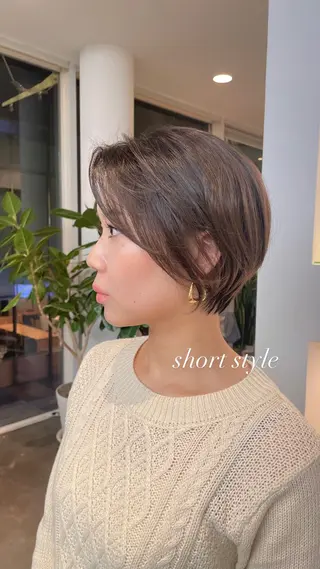 ショート ♡レイヤーボブ パーマ/うらら♡のヘアスタイル