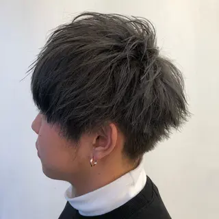 メンズ 💖ブリーチなし透明 感💖ASAHIのヘアスタイル