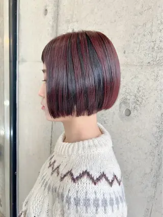 ショート カラー 百瀬 なつ美のヘアスタイル
