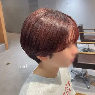 ショート Mimi🎀ブリーチ なし透明感 Ｗカラーのヘアスタイル