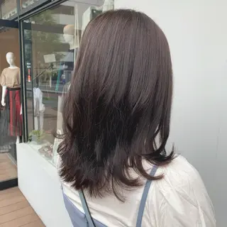 ミディアム hub hair レイヤー/透明感のヘアスタイル