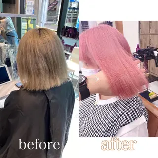 ロング カラー ダブルカラー特化💍 tiam💍韓国ヘアのヘアスタイル