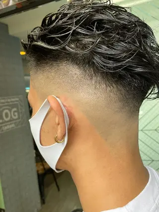 パーマ メンズ 渋谷/フェード/ 國分 翔のヘアスタイル