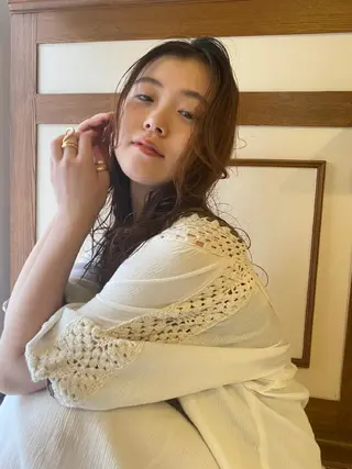 ロング カラー パーマ sakamoto sayaのヘアスタイル