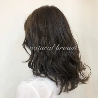 ミディアム カラー しま ななこのヘアスタイル