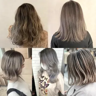 ミディアム カラー レイヤー/ウルフ ハイトーンhiroのヘアスタイル