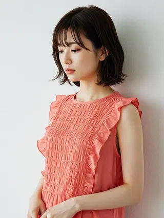 ミディアム 浦添 あらさきのヘアスタイル