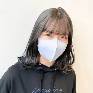 ミディアム カラー 🩵ブリーチカラー 🐈MIORI🩵のヘアスタイル