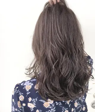 セミロング カラー パーマ ヘアアレンジ Zina福岡天神🪞 髪質改善🪞レイヤーのヘアスタイル