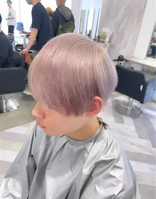ショート カラー メンズ 🎗副店長/井上 竜 ブリーチ指名No.1のヘアスタイル