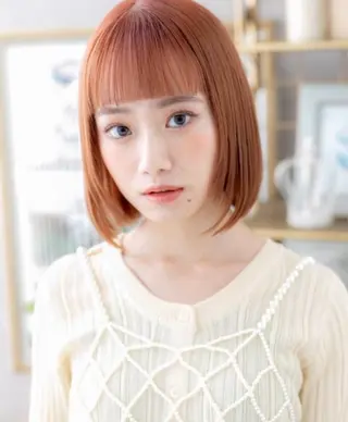 ショート カラー 透明感カラー️🫧 清水杏乃のヘアスタイル