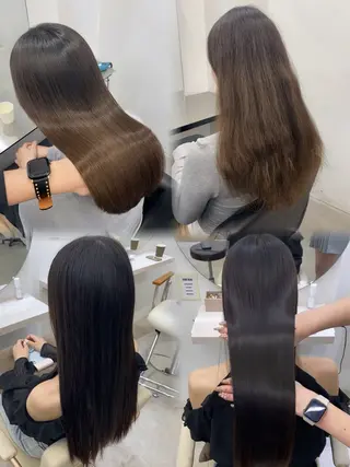 ロング 艶髪/縮毛矯正/ Core mikuaのヘアスタイル