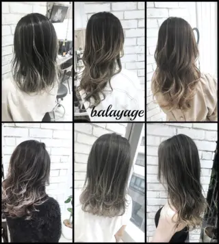 セミロング カラー パーマ ヘアアレンジ メンズ ネイル マツエク・マツパ バレイヤージュ/ 髪質改善/渡邉悟🌱のヘアスタイル