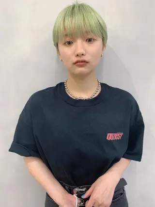 ショート カラー ハイトーン特化サロン 代表 中谷蓮のヘアスタイル