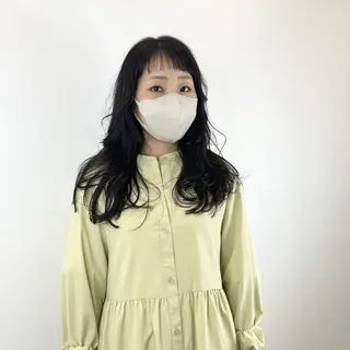 セミロング カラー 黒崎 勝巳のヘアスタイル