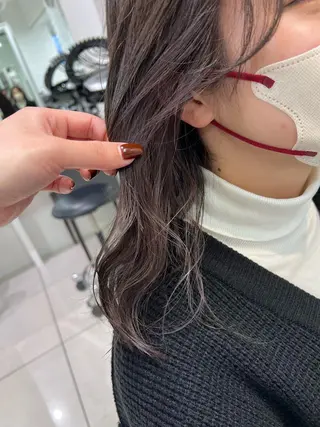 セミロング カラー 【暖色カラー特化】 中山由梨のヘアスタイル