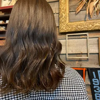 ミディアム カラー 川崎 かなでのヘアスタイル