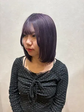 ミディアム カラー り このヘアスタイル