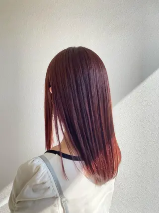 セミロング 田中  愛のヘアスタイル