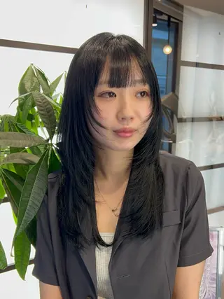 セミロング 🌞レイヤー×カラー 前川那津美🌞のヘアスタイル