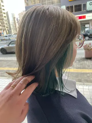 ショート カラー NINE+/代表 ブリーチ特化型サロンのヘアスタイル