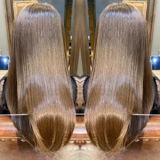 ロング カラー 比嘉 翼のヘアスタイル