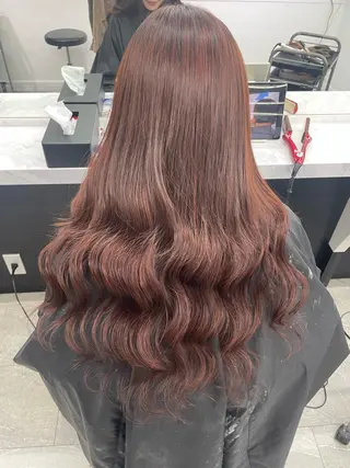 ロング カラー ハイトーンカラーエク ステ🌺RENA🌺のヘアスタイル