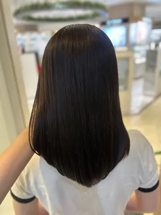 ミディアム カラー 縮毛矯正/髪質改善/ 艶髪ササキナツミのヘアスタイル