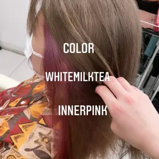 ショート カラー エクステ🩵ブリーチ 韓国ヘア🩵KAEのヘアスタイル