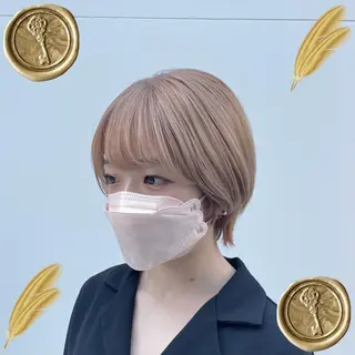 ミディアム カラー 梅田美容室/ ウルフカットのヘアスタイル