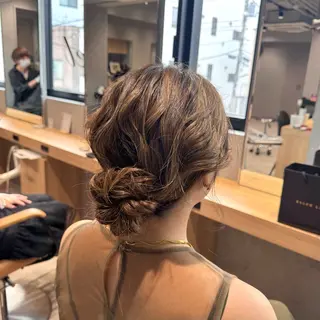 ロング ヘアアレンジ ハイトーン/ブリーチ 栄/Sayakaのヘアスタイル