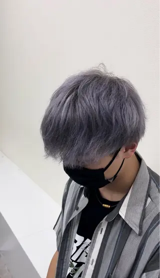 カラー 艶カラー👾ブリーチ なし暖色👾ユースケのヘアスタイル