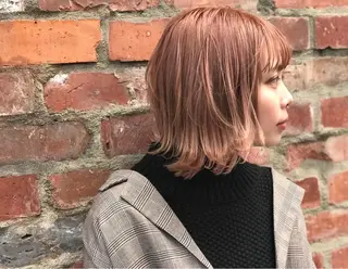 ミディアム カラー 🧡色落ちまで2度綺 麗なカラー🧡ヨシキのヘアスタイル