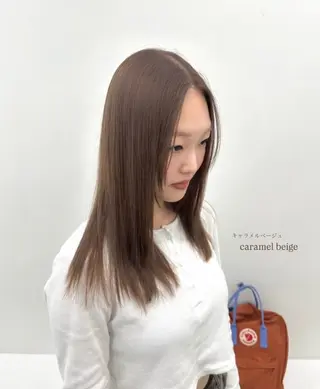 セミロング aisa ／札幌／艶カラー🎀のヘアスタイル