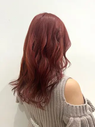セミロング カラー パーマ ヘアアレンジ 🌈インナーカラー ‘ショウマ’🌈のヘアスタイル